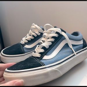 Blue & black vans!
